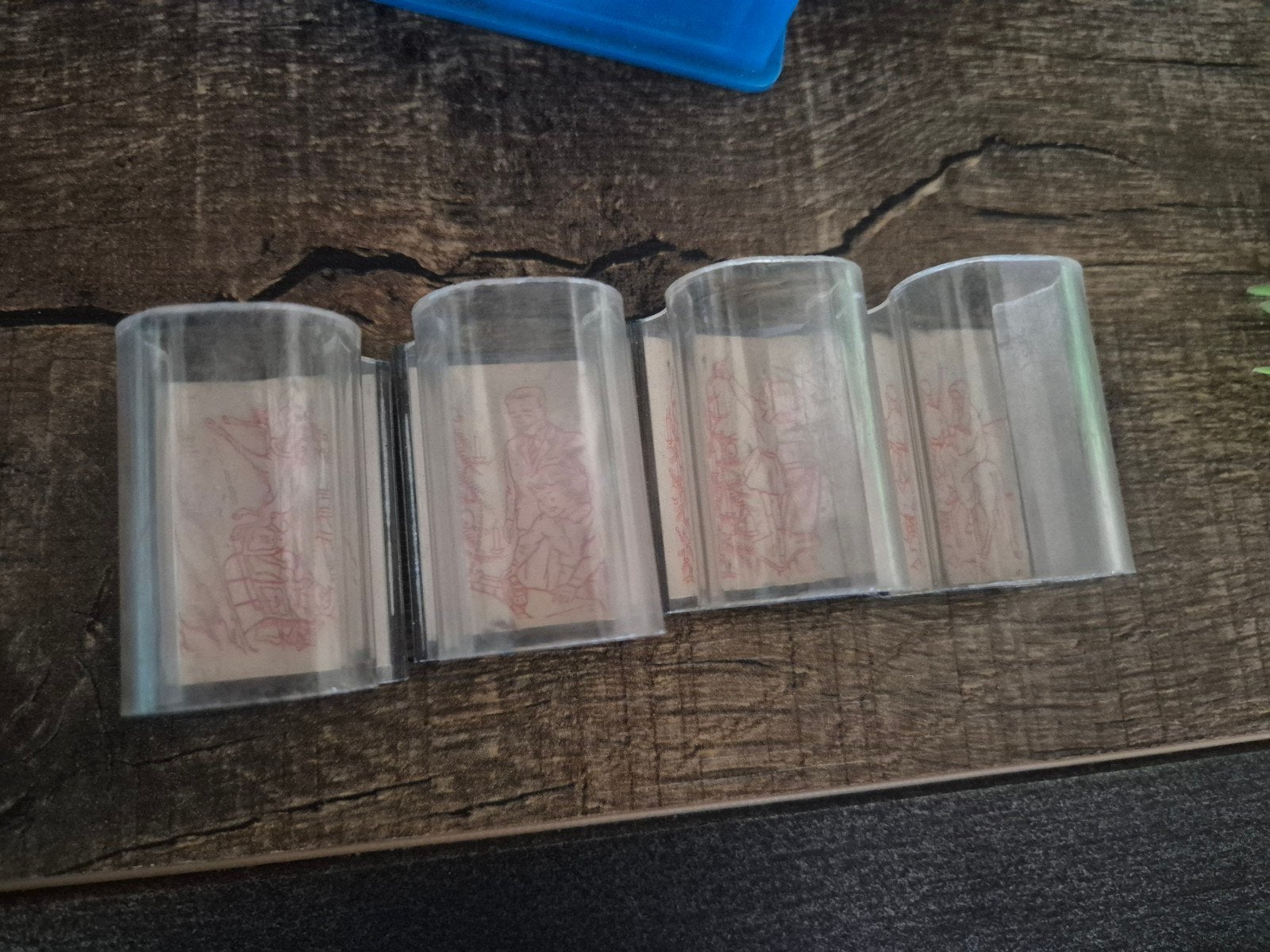 Vintage Schoolstempels - Set van 5, Ophalen of Verzenden