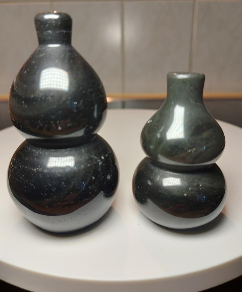 Mooie Obsidiaan Geluks Pompoen Flessen (Feng Shui), Ophalen of Verzenden, Nieuw