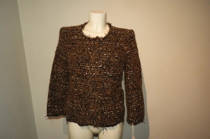 Isabel Marant etoile grof vest jasje ruwe afwerking mt 1S