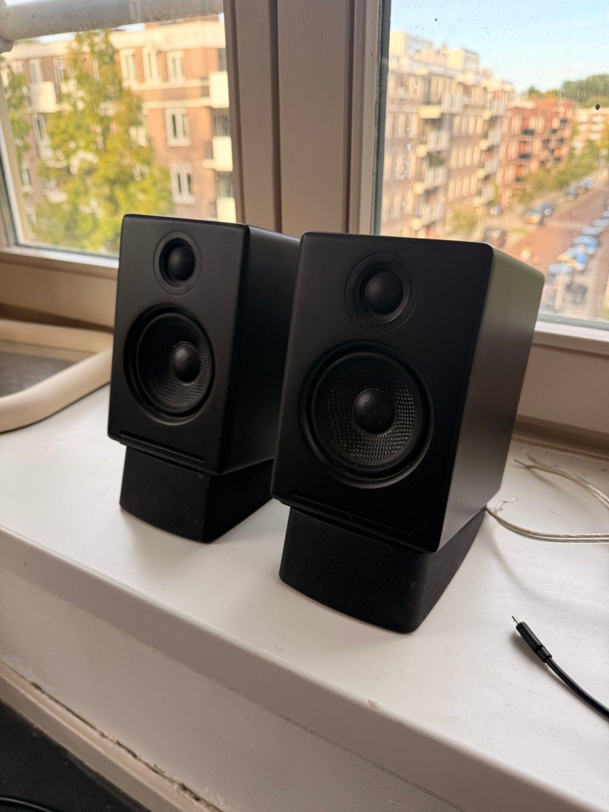 Audioengine 2+ draadloze desktopspeakers met standaard, Computers en Software, Ophalen, Zo goed als nieuw