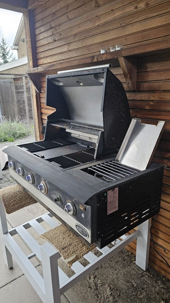 BBQ Boretti Ibrido top houtskool- & gasbarbecue gebruikt, Ophalen, Gebruikt, Boretti