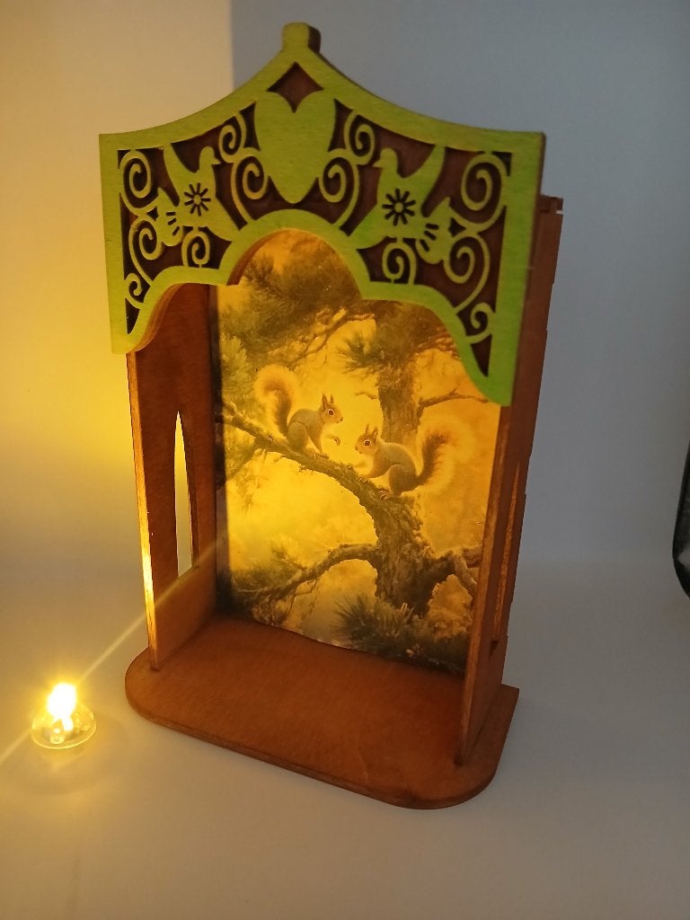 huis altaar / sfeerlicht, Hout, Meerkleurig, Overige stijlen, Nieuw