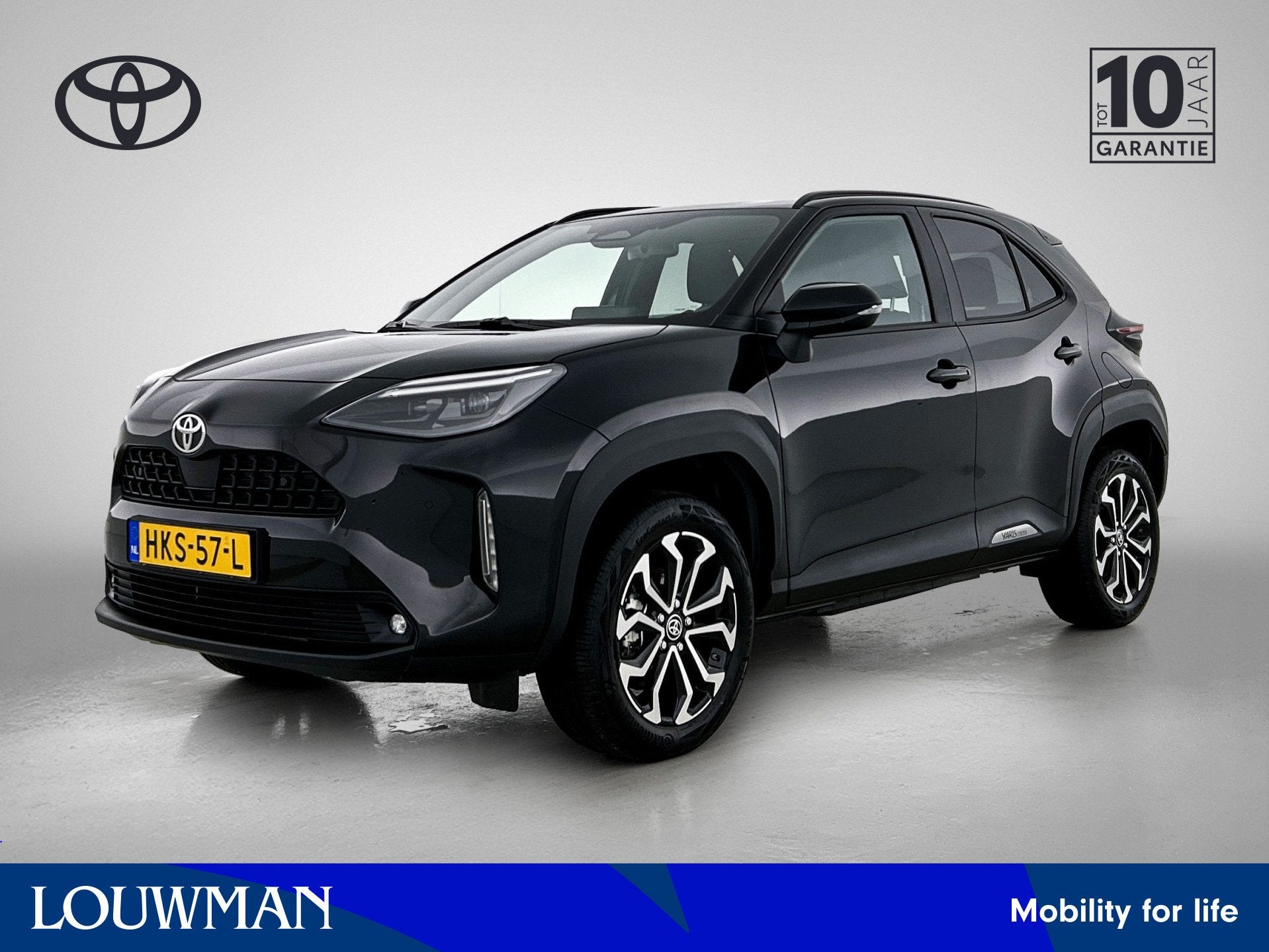 Toyota Yaris Cross 1.5 Hybrid 115 Dynamic Comfort Pack | BTW, Stof, Gebruikt, 116 pk, Zwart