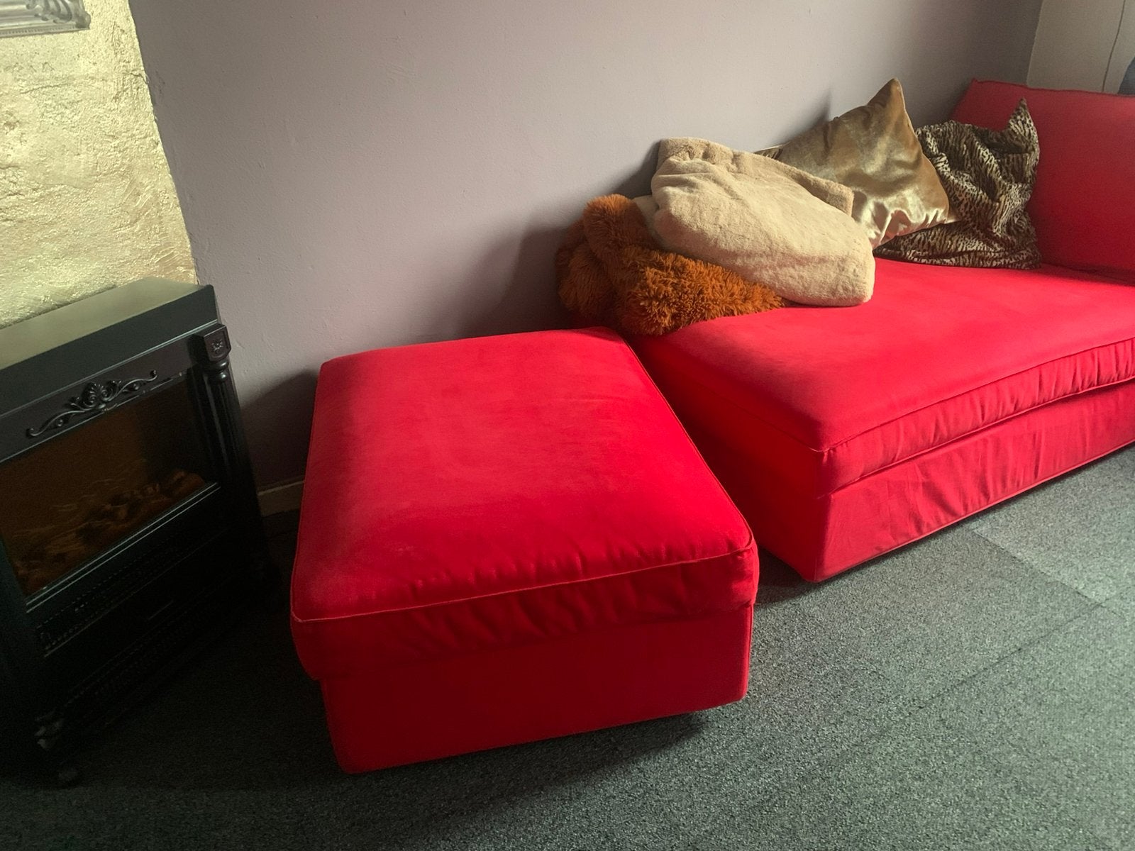 Kivik ( Ikea ) bankje met hocker, Eenpersoons, 150 tot 200 cm, 75 tot 100 cm, Ophalen of Verzenden