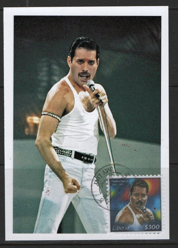 V5) postkaart Freddie Mercury USA QUIN GROUP, Verzenden, Gestempeld
