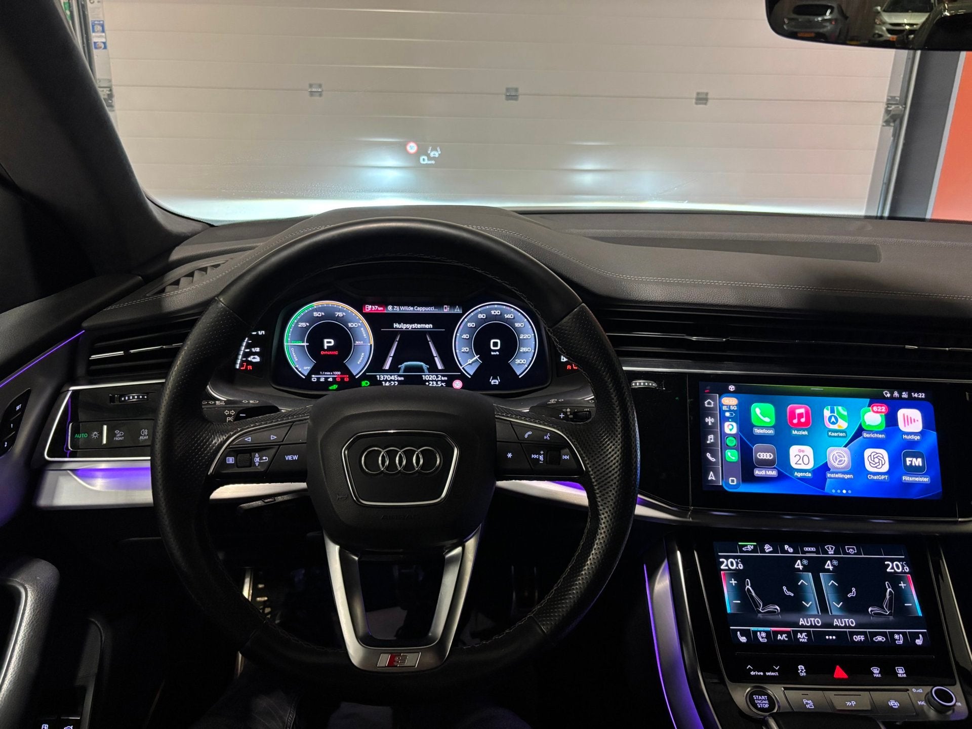 Audi Q8 55 TFSI e quattro Pro Line S|Lucht|B&O|Stoel verw/ko, Auto's, Automaat, 14 kWh, Gebruikt, 2995 cc