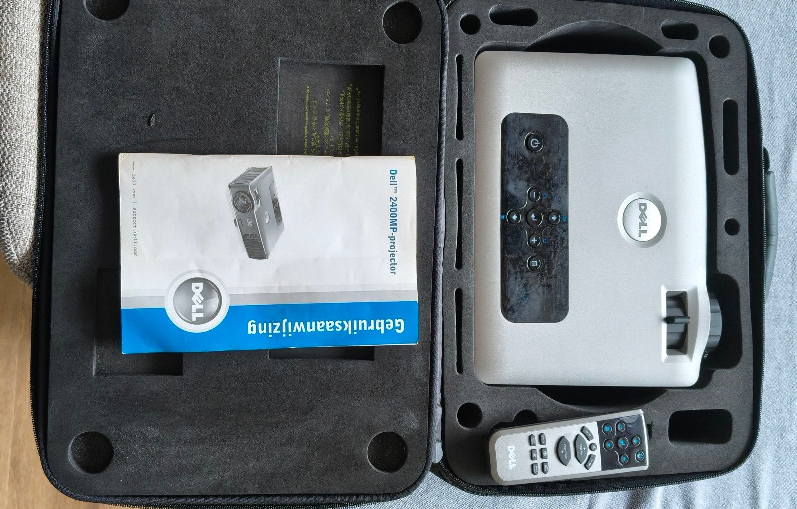Dell 2400MP DLP Projector met afstandsbediening en tas, Gebruikt, Ophalen of Verzenden, Dell, DLP