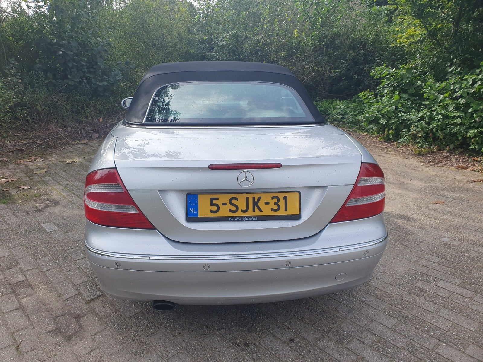 Mercedes-Benz CLK 1.8 Clk200 Kompr Cabriolet AUT 2004 Grijs, Auto's, Automaat, Achterwielaandrijving, 4 cilinders, Cabriolet
