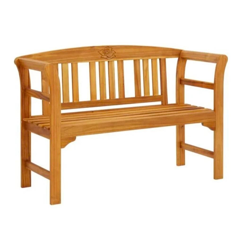 Tuinbank 114 cm massief acaciahout. Nieuw in doos., Ophalen, Nieuw, Hout