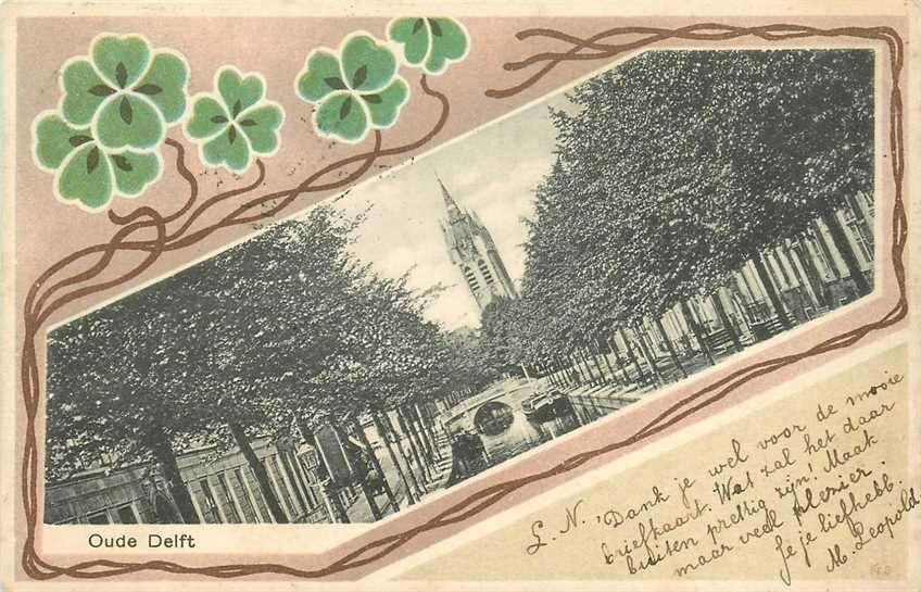 300-429-021 Delft Oude Delft, Verzamelen, Ophalen of Verzenden, Voor 1920, Zuid-Holland
