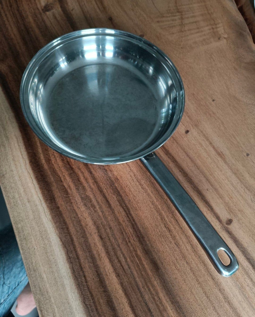RVS Koekenpan 25 cm - Duurzaam en Veelzijdig, Huis en Inrichting, Keuken | Potten en Pannen, Ophalen of Verzenden, Gebruikt, Rvs