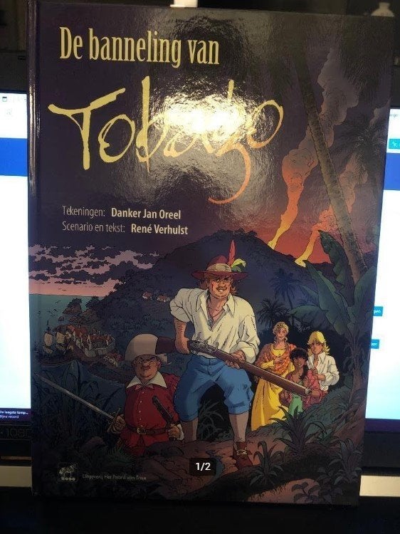 De banneling van Tobago danker jan oreel hardcover n9/L2, Eén stripboek, Ophalen of Verzenden, Zo goed als nieuw