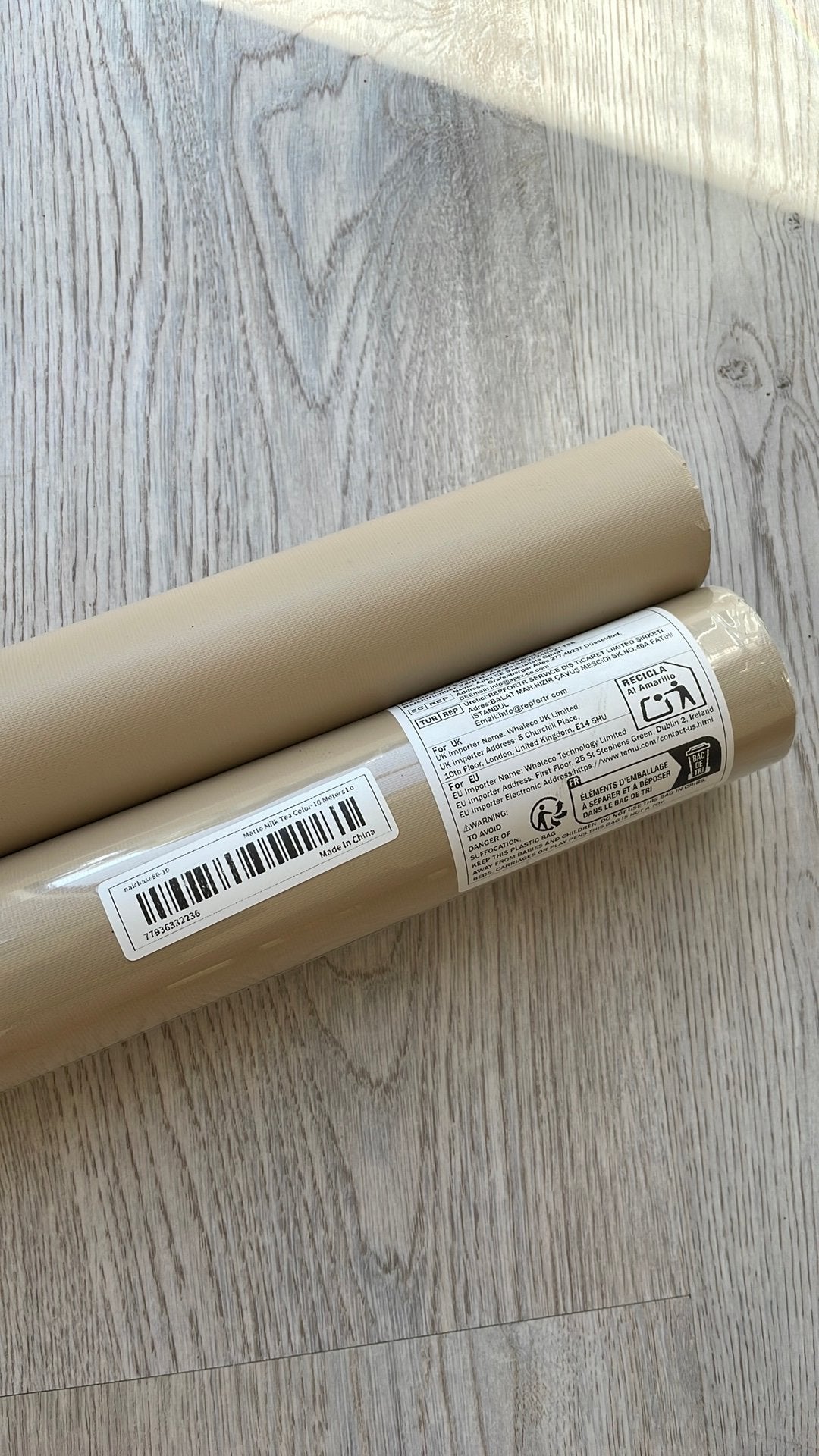 Wrapfolie, Ophalen, Beige