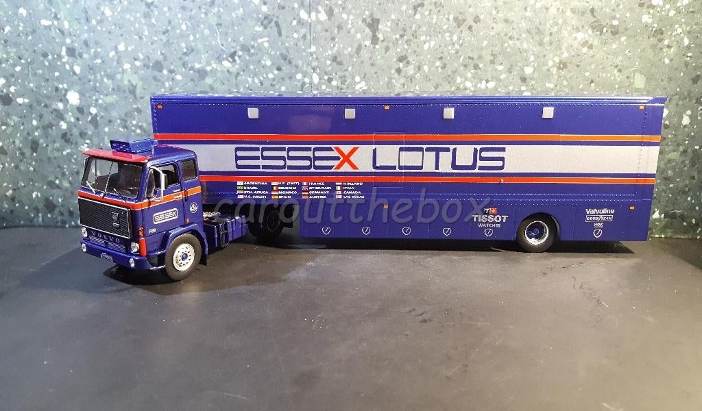 Volvo F88 ESSEX TEAM LOTUS 1:43 Ixo V442, Verzenden, Nieuw, Bus of Vrachtwagen, Overige merken