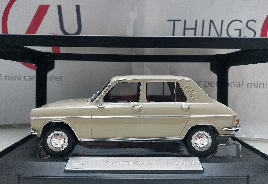 Norev 1:18 Simca 1100 GLS 1968 Antheor Beige nieuw, Ophalen of Verzenden, Nieuw, Auto, Norev