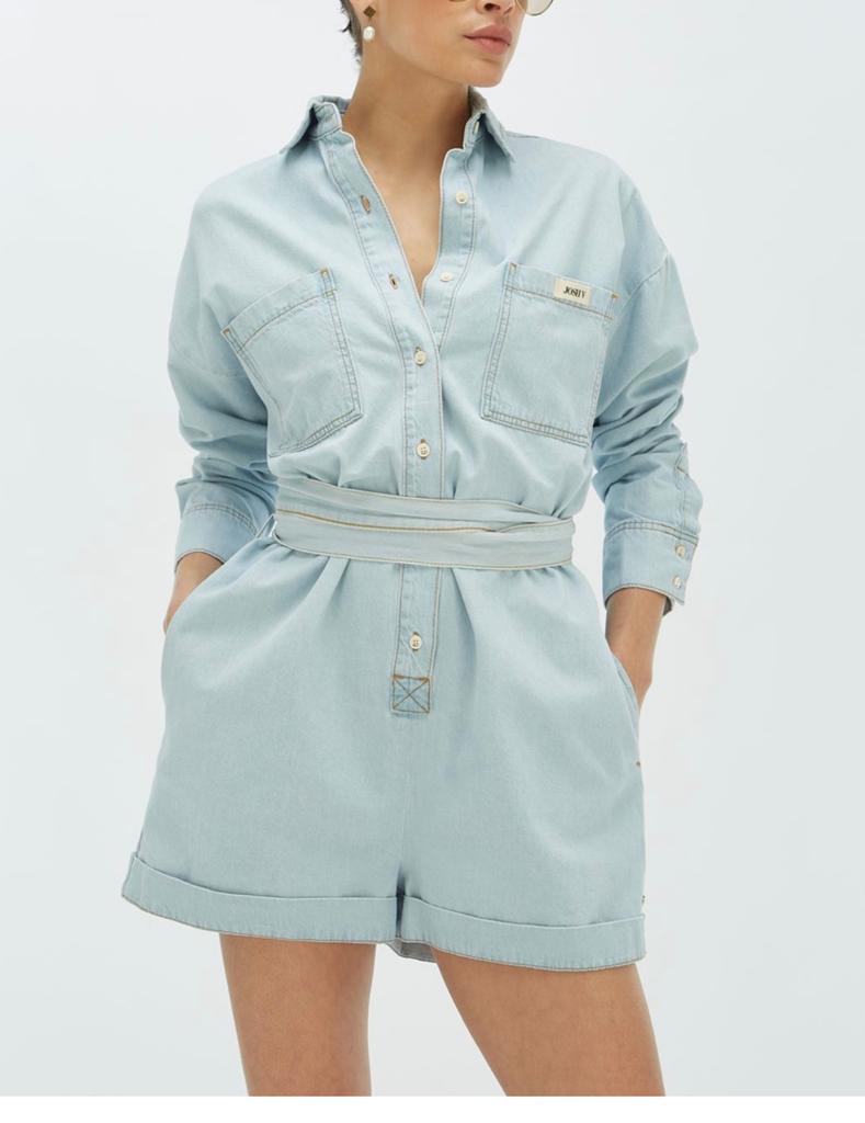 Blue Denim JoshV, Josh V playsuit in maat M., Verzenden, Zo goed als nieuw, Blauw