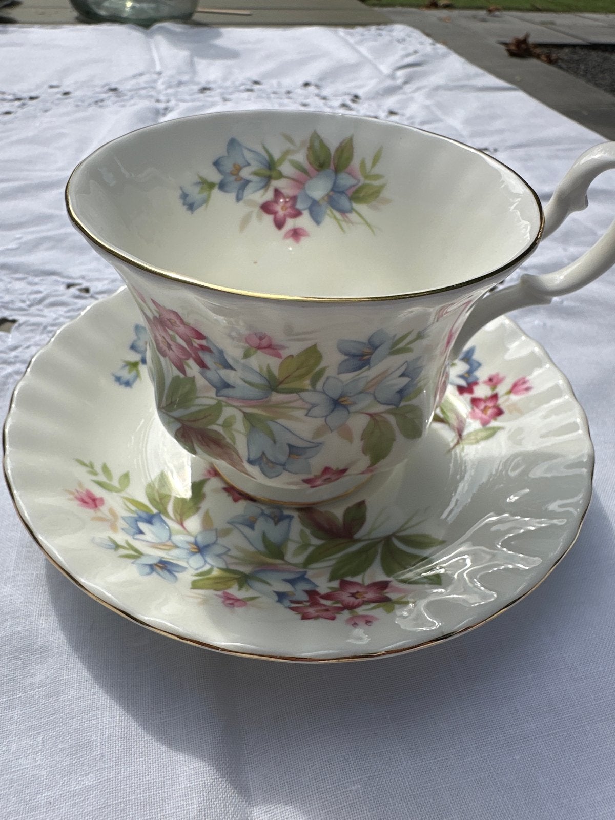 Royal Albert Bone China kop en schotel - Summertime, Ophalen of Verzenden