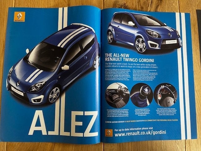 Renault Twingo Gordini originele advertentie, Ophalen of Verzenden, Gelezen, Renault