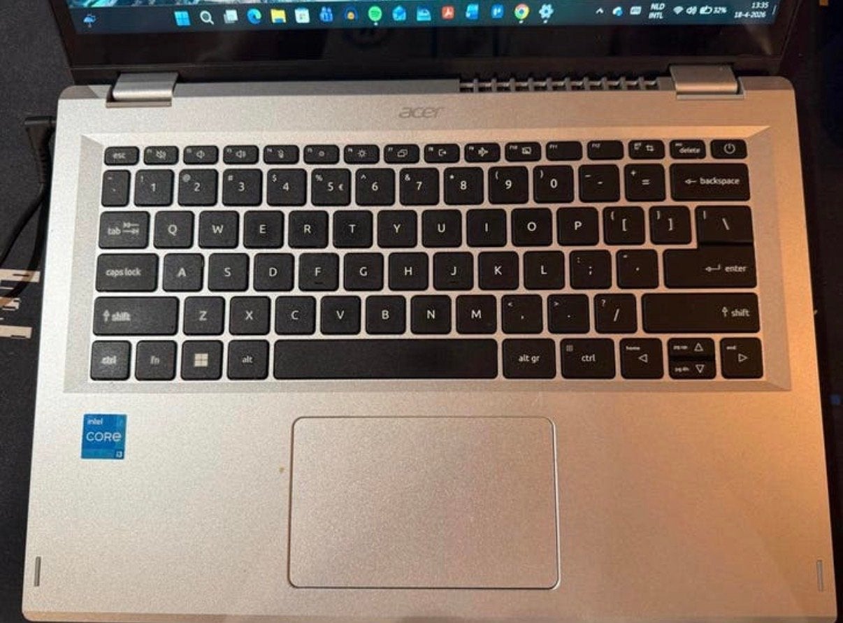 Acer Aspire 14 Spin 3 2-in-1laptop, Ophalen, 2 tot 3 Ghz, Qwerty, 8 GB
