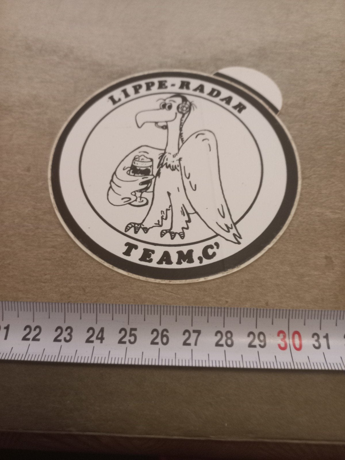 Vintage Lippe-Radar Team C' sticker  Zeldzaam verzamelobject, Ophalen of Verzenden