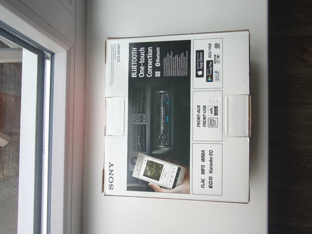 Sony DSX-A410BT 1-DIN autoradio. Nette staat. Bluetooth NFC, Ophalen of Verzenden, Zo goed als nieuw