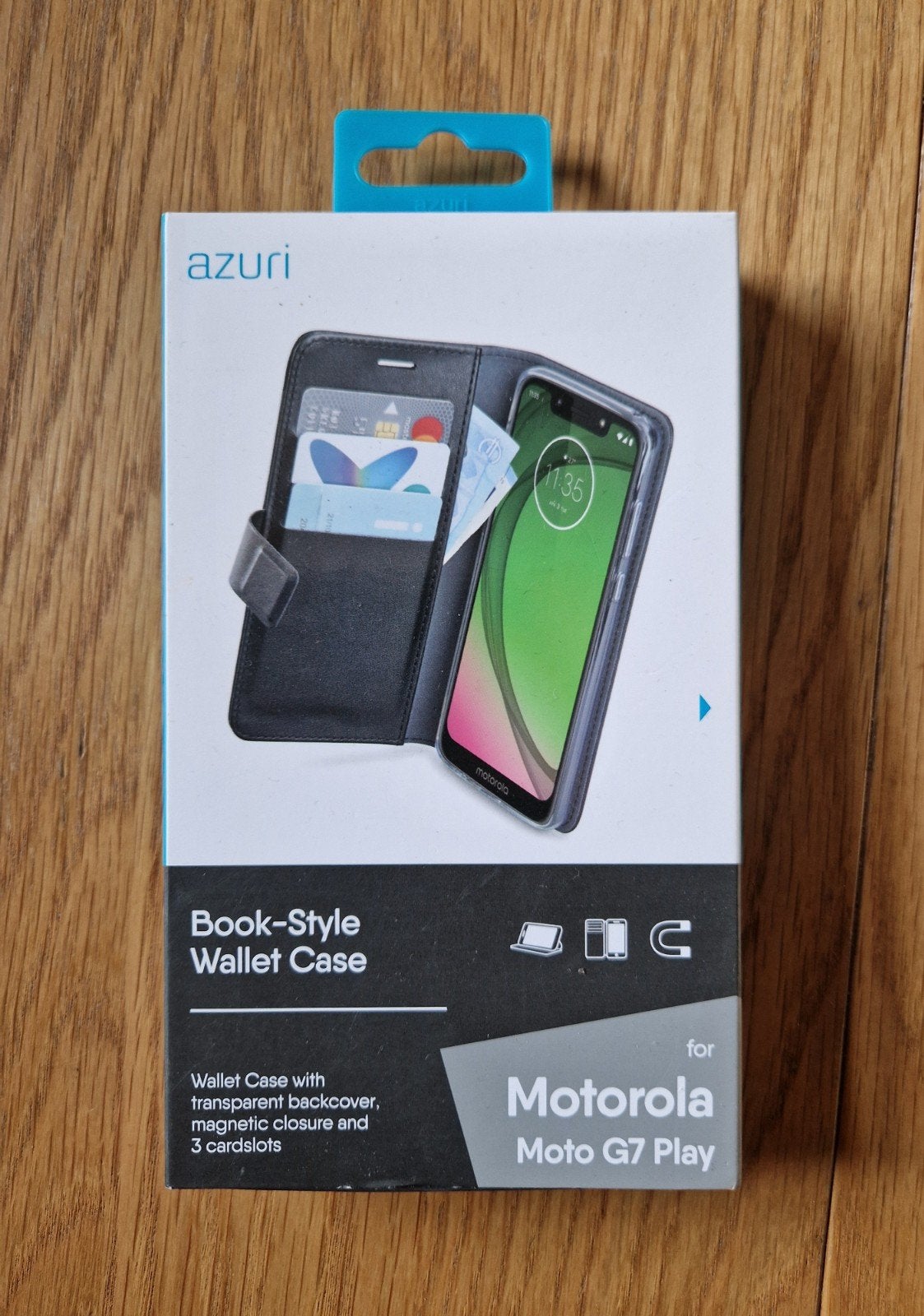 Telefoonhoes Azuri Motorola Book-Style Wallet Case - Nieuw, Ophalen of Verzenden, Nieuw, Hoesje of Tasje