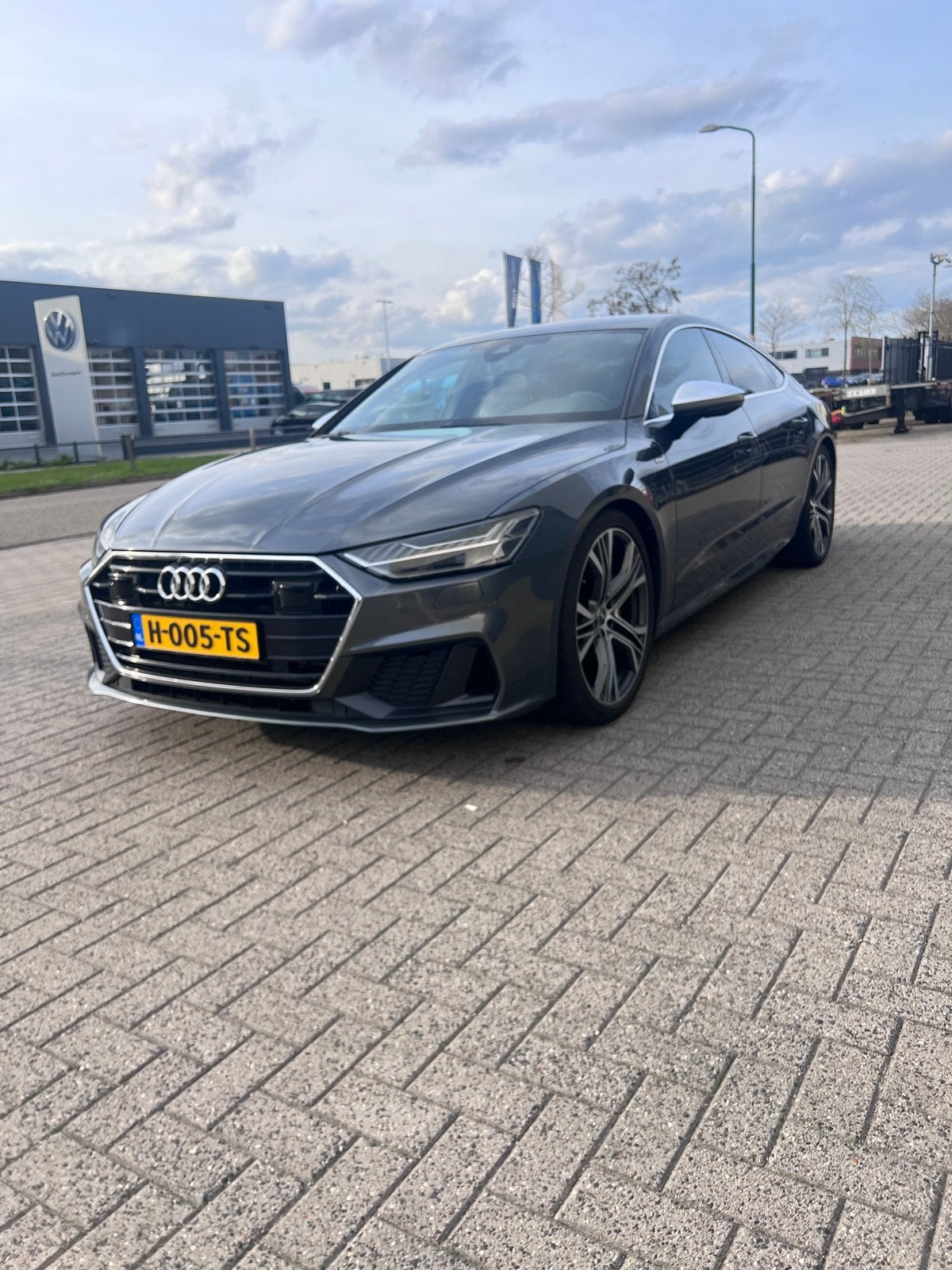 Audi A7 45 Tfsi 245pk S Tronic 2019 Grijs, Auto's, 1670 kg, 4 cilinders, 245 pk, 102 €/maand