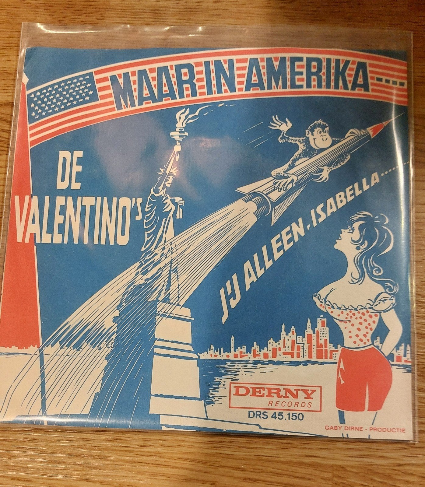 DE VALENTINO'S - Maar in Amerika / Jij alleen, Isabella, Cd's en Dvd's, Vinyl Singles, Ophalen of Verzenden, Zo goed als nieuw