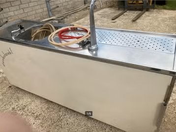 Biertafel / Taptafel met koeling koelleiding en toebehoren., Ophalen, Gebruikt