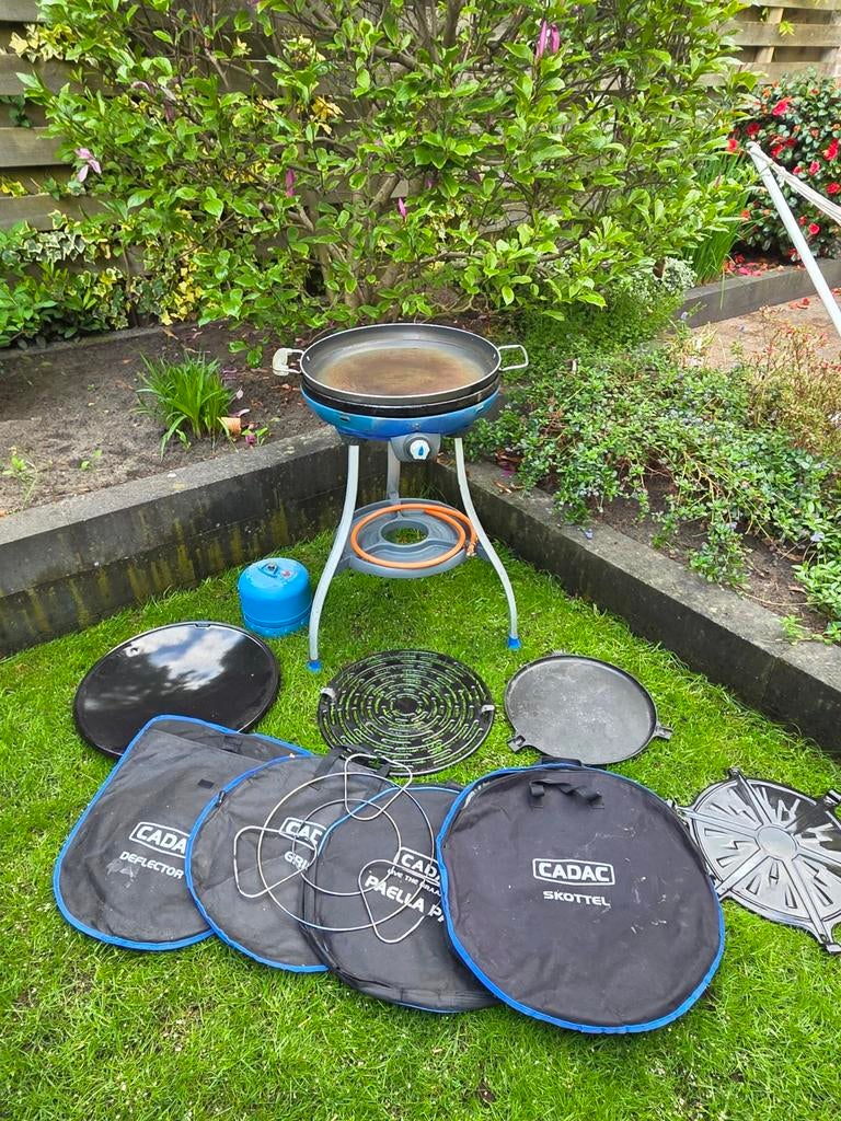 Cadac skottelbraai Met vele assessoires en volle gasfles, Ophalen