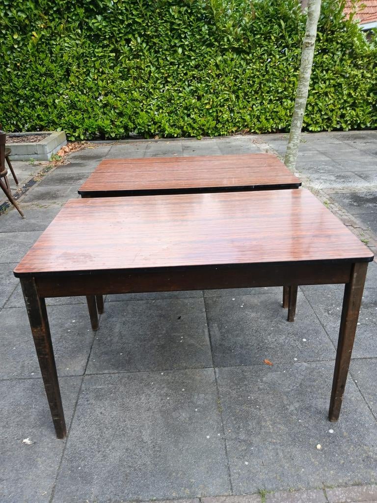 Oude café tafels, Gebruikt, Vintage, Retro, Café, Rechthoekig, Ophalen