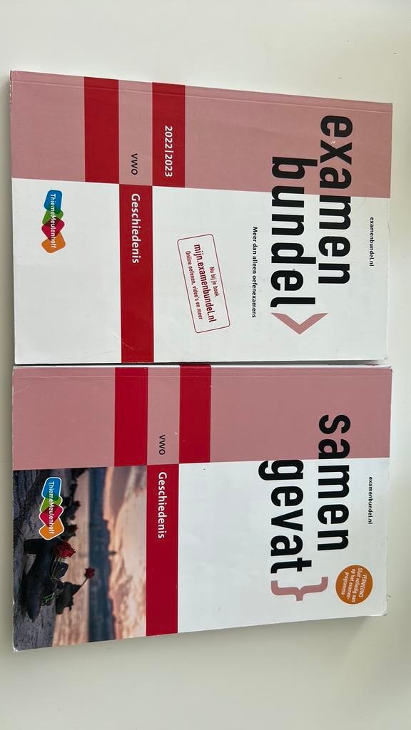 Examenbundel en samengevat vwo geschiedenis, Boeken, Schoolboeken, Ophalen of Verzenden, Gelezen, VWO, Geschiedenis