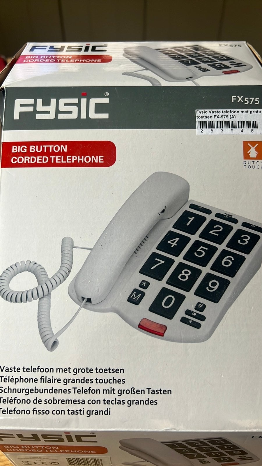 Fysic FX-575 Vaste Telefoon met Grote Toetsen, Ophalen, Nieuw