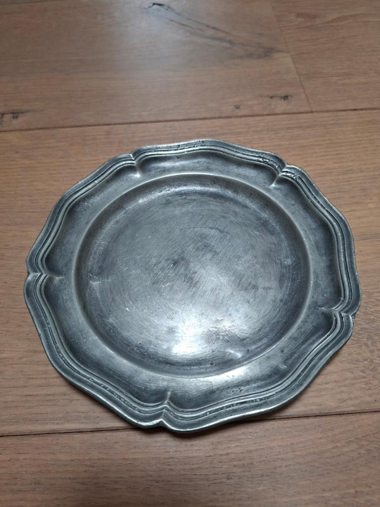 Frans tinnen bord, 18cm, Antiek en Kunst, Antiek | Tin, Ophalen
