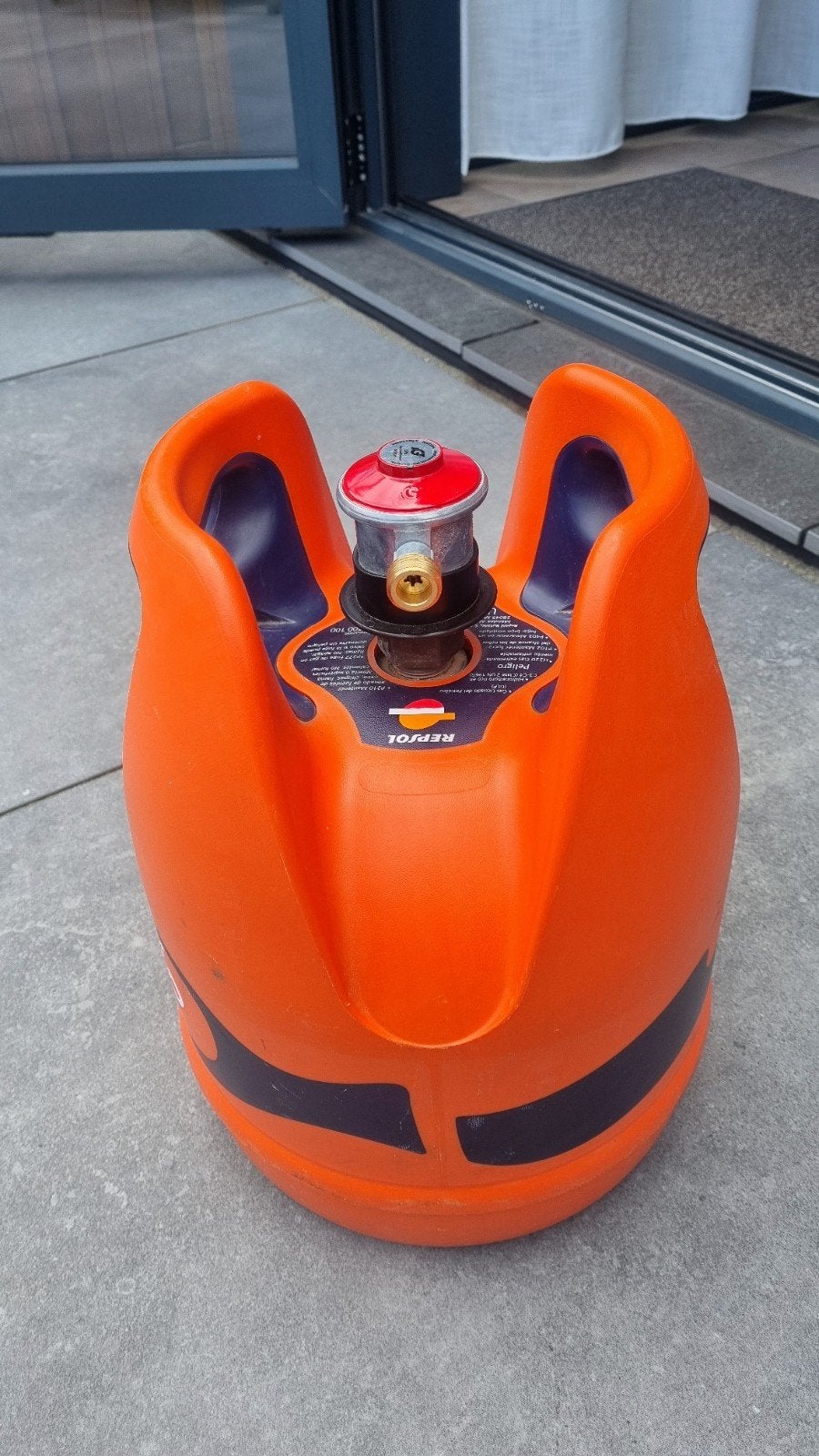 Repsol 6 kg lichtgewicht propaangasfles (leeg), Ophalen of Verzenden, Zo goed als nieuw