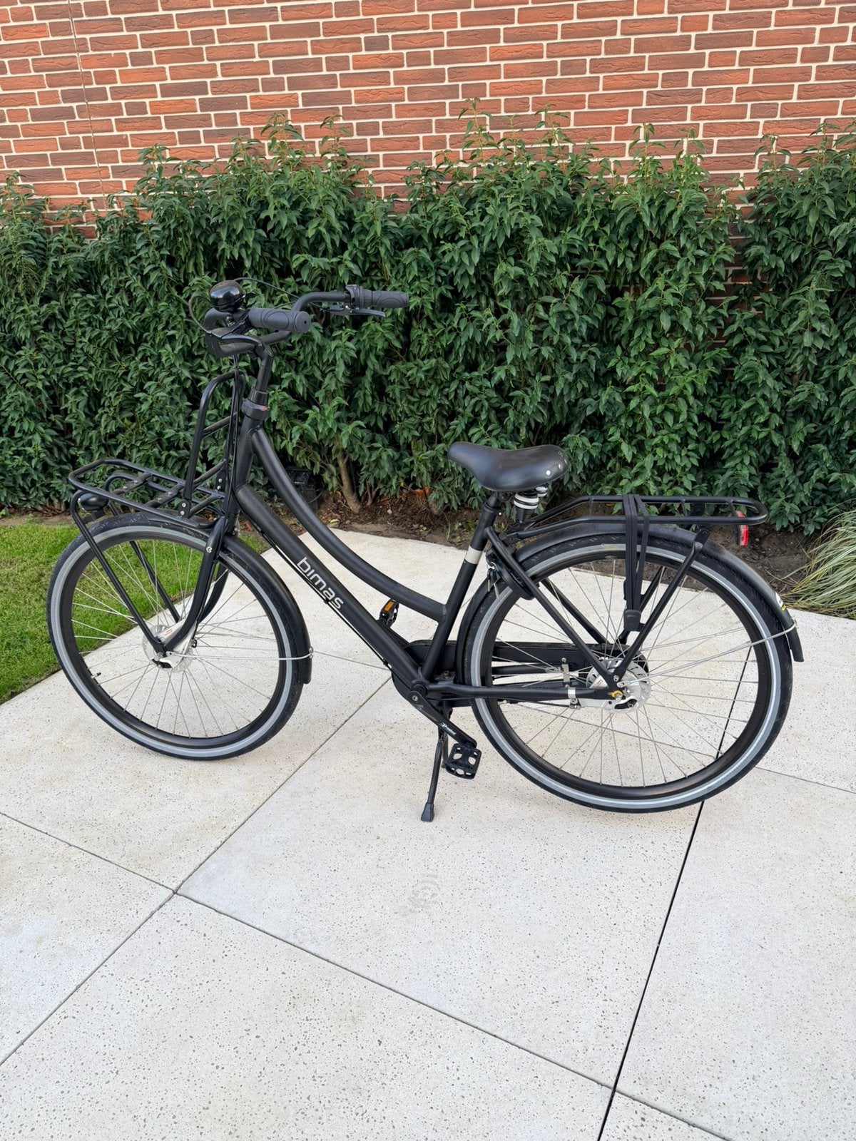 Bimas dames/studentenfiets 28inch, 50 tot 53 cm, Ophalen, Zo goed als nieuw, Handrem