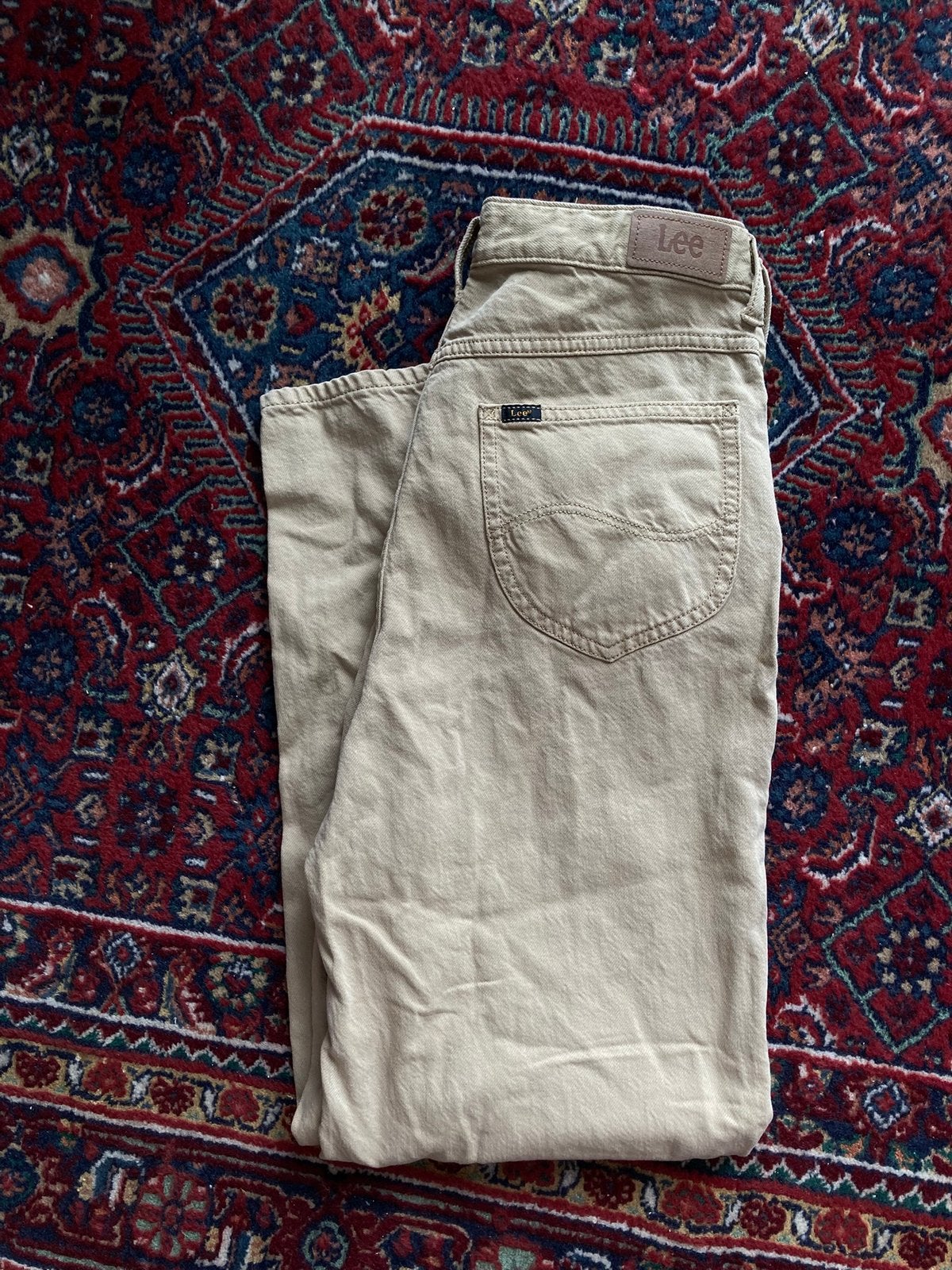 Broek lee beige, Ophalen of Verzenden, Zo goed als nieuw, Beige, Lang