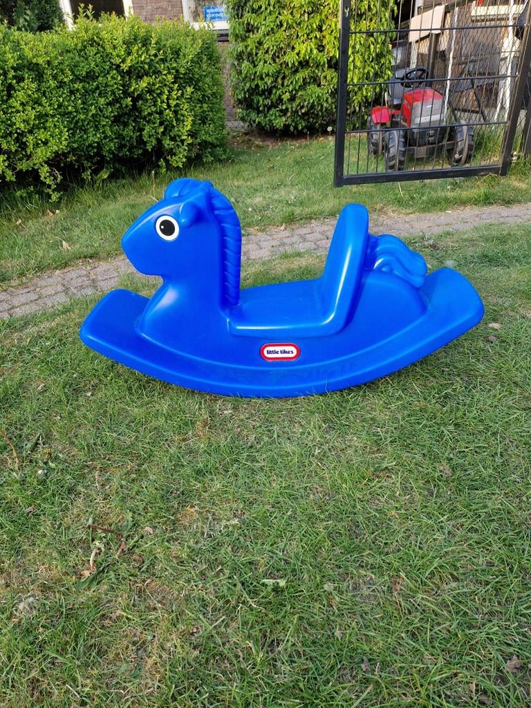 Little Tikes Blauw Schommelspeelgoed Paard, Ophalen