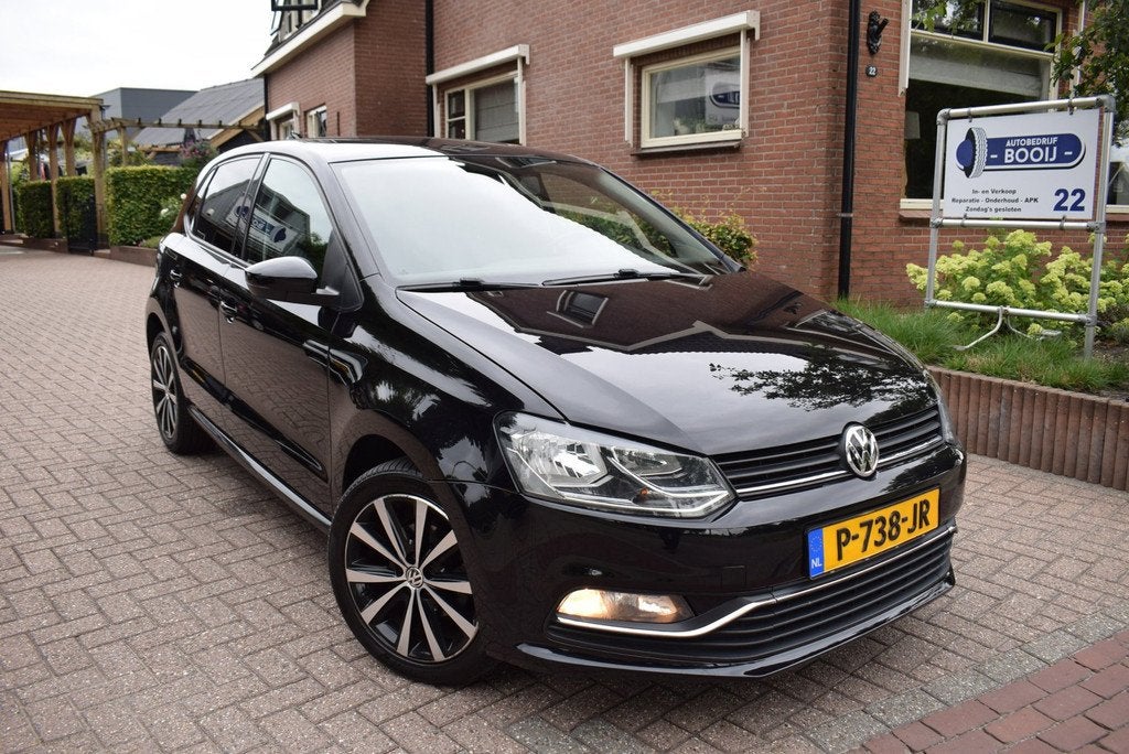 Volkswagen Polo 1.2 TSI Comfortline 5 DEURS/CRUISE/AIRCO/BLU, Stof, Zwart, Bedrijf, Handgeschakeld