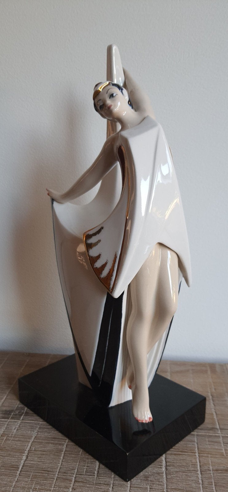 Groot Tangra Spanje Art Deco Porseleinen Beeld - Danseres, Ophalen of Verzenden