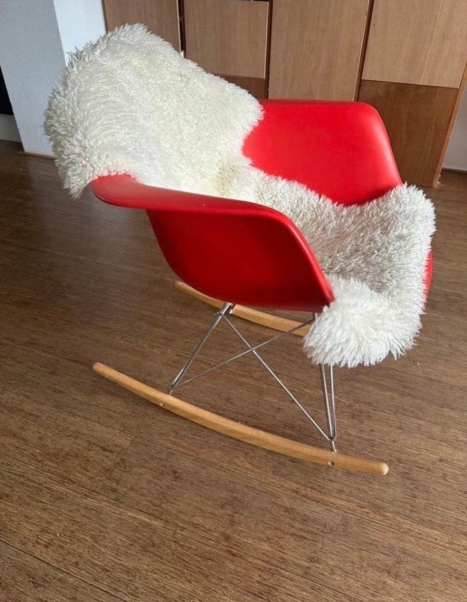 Vitra Eames RAR replica schommelstoel rood, Ophalen, Kunststof, Gebruikt, Eén