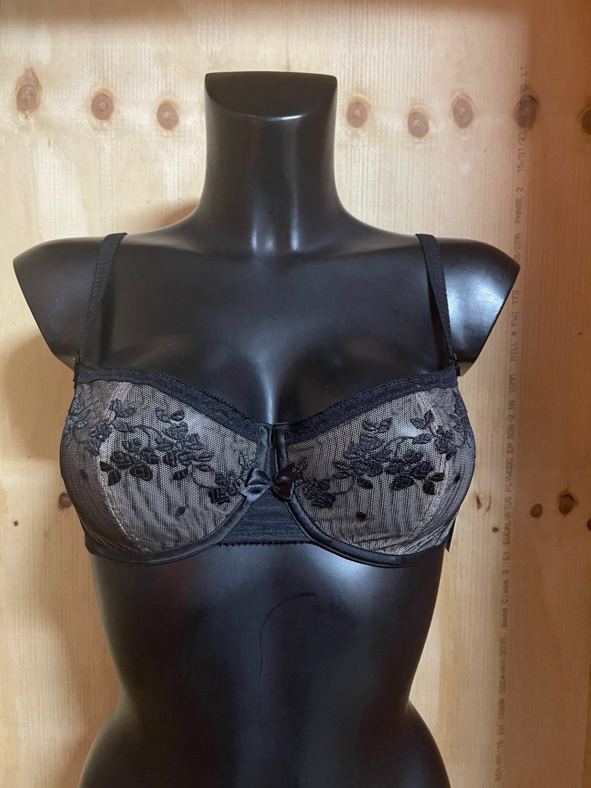 Chantelle balconet bh 75d en 80d model 1785, Verzenden, Zwart, BH
