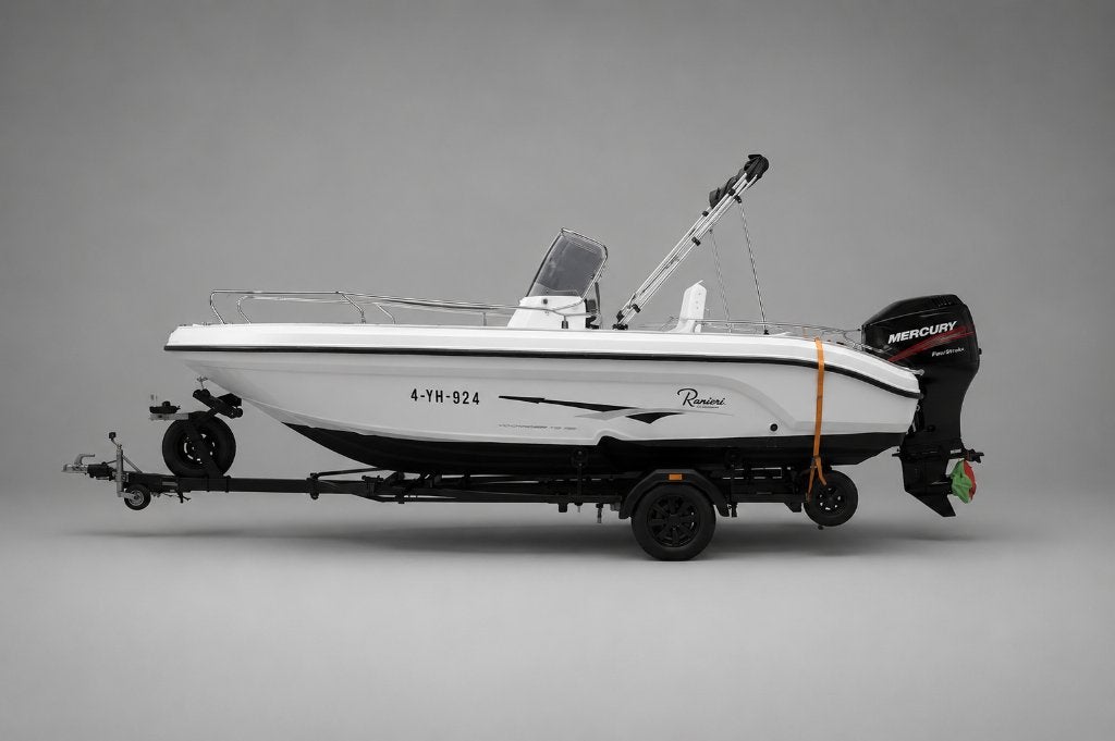 Ranieri Voyager 19S Consoleboot 90 PK trailer en afdekzeil, Overige merken, Gebruikt, 6 m, Viertaktmotor
