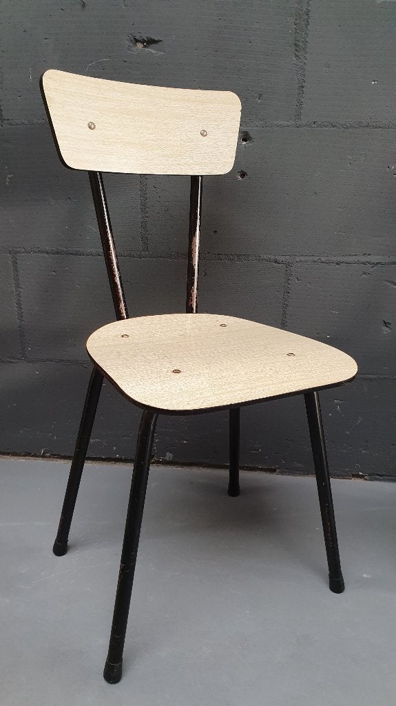 Set van 2 vintage jaren 60 retro keukenstoel, stoel. S26, Tweedehands verkoop, Tweedehands verkoop, Gebruikt, Ophalen of Verzenden