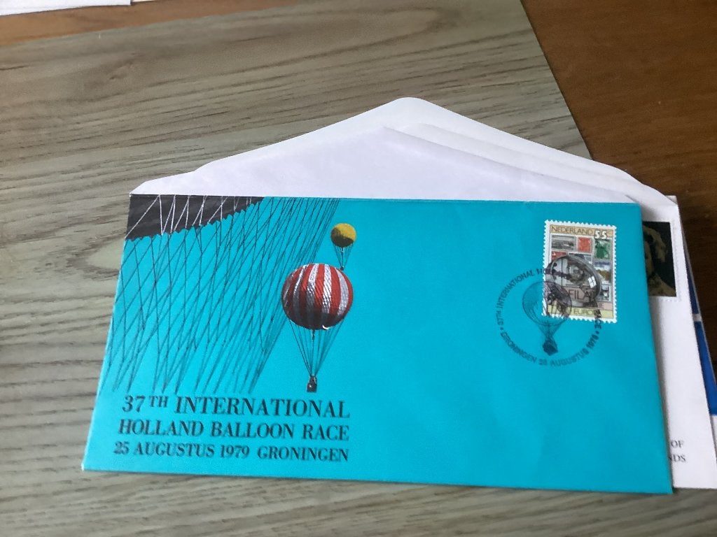 No2429 37th Int. Holland Balloon Race 25-8-1979 Groningen, Postzegels en Munten, Ophalen, Onbeschreven, Nederland