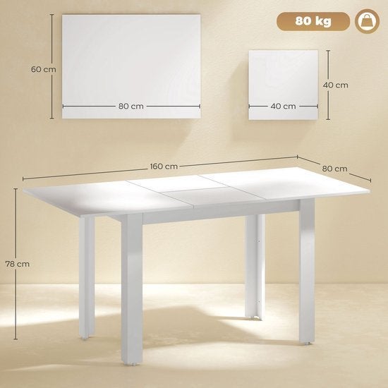 Uitklaptafel – Klaptafel – Vouwtafel – Uitschuiftafel, Corvance B.V., Verzenden, Nieuw, Corvancebol@gmail.com
