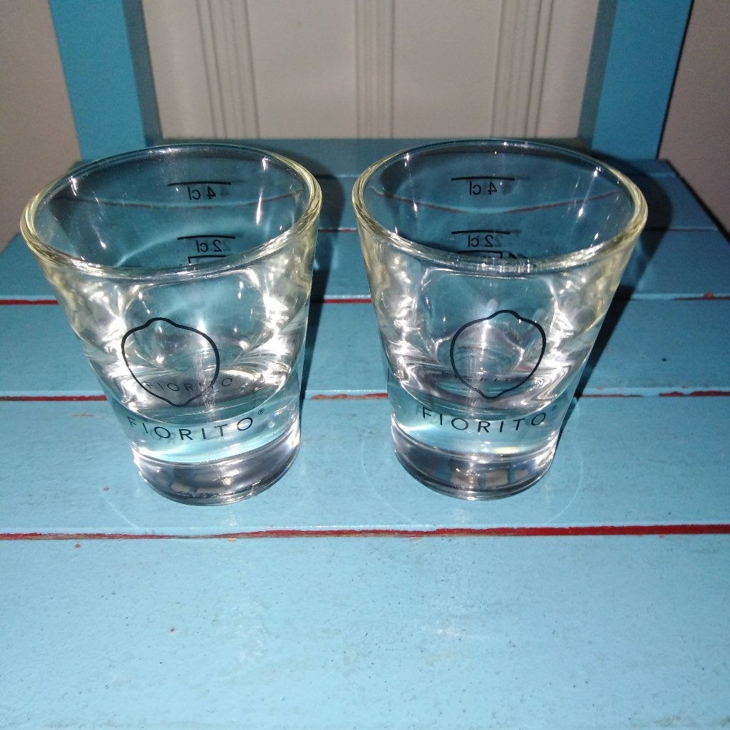 Fiorito Limoncello borrel 2 stuks met maataanduiding, Ophalen, Glas of Glazen, Overige stijlen, Glas