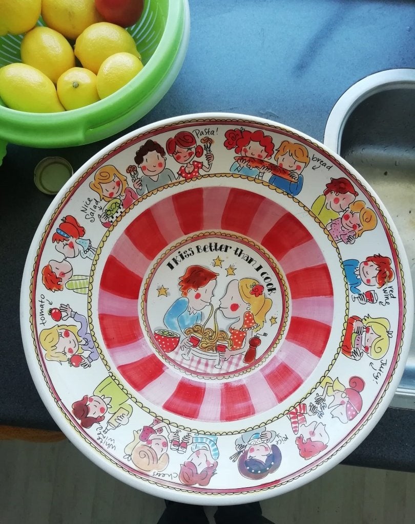 Blond Amsterdam, Salade of Pasta schaal, Huis en Inrichting, Keuken | Servies, Ophalen, Zo goed als nieuw, Aardewerk, Schaal of Schalen