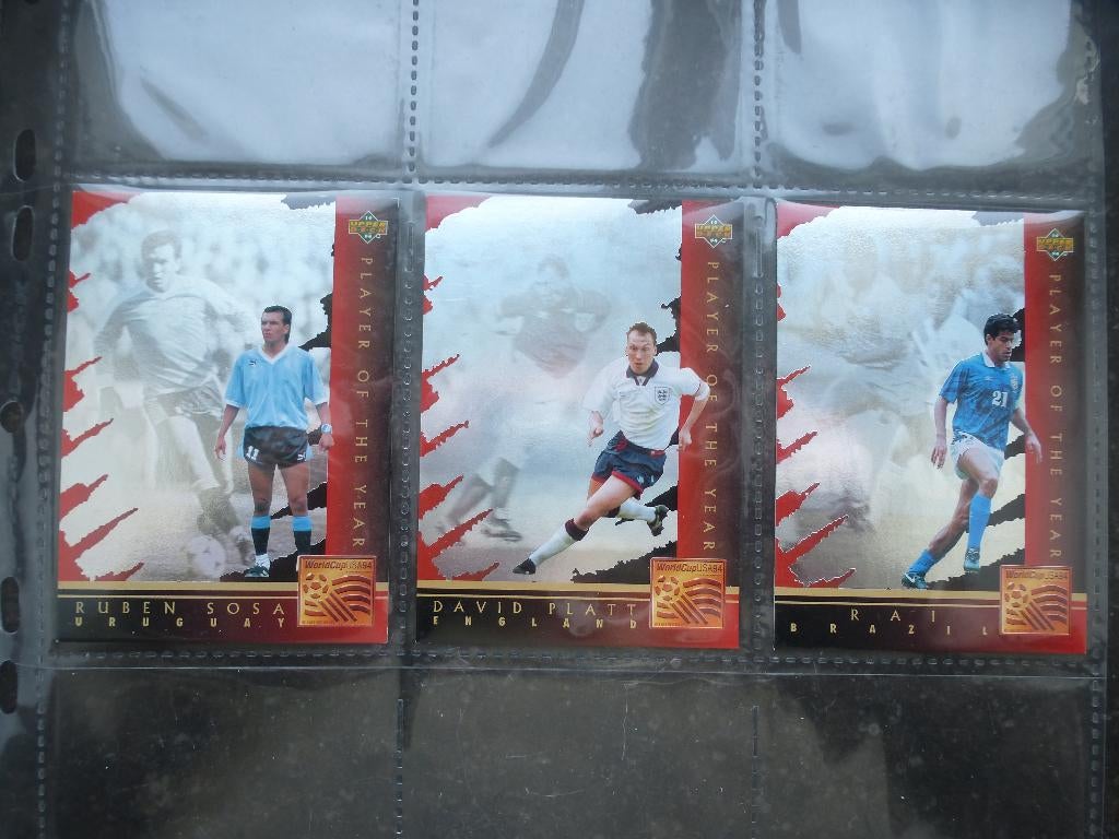 UPPER DECK KAARTJES WORLDCUP USA 94, Verzenden, Zo goed als nieuw, Buitenlandse clubs, Poster, Plaatje of Sticker