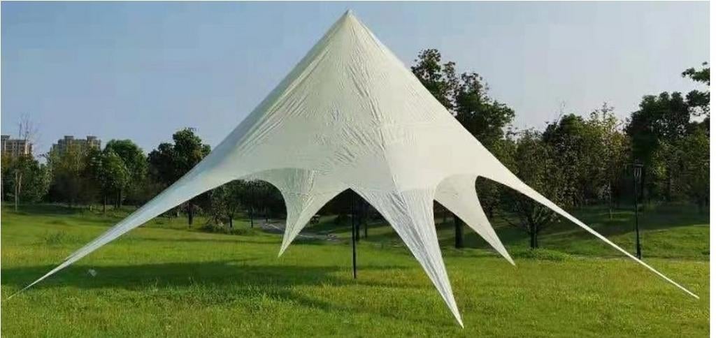 CLP XL Stertent - Tuintent crème, Tuin en Terras, Partytenten, Zo goed als nieuw, Stertent, 2 meter of meer, 8 meter of meer, 6 meter of meer